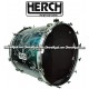 HERCH Bass Drum 20x24 Engraved Compass Design - Chameleon Green