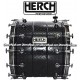Herch (JUNIO1) 20x24 Metal Bass Drum w/Threaded Metal Imprint Design - New Model