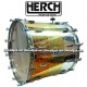 HERCH 20x24 Bass Drum Tri-Color w/Engraving Aztec Calendar 12-Lug