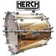 HERCH 20x24 Bass Drum Gold Color w/Aztec Sun Engraving 12-Lug
