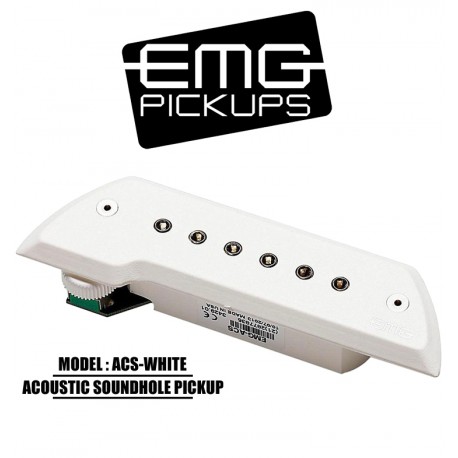 EMG Acoustic Active Soundhole Pick-Up System - White