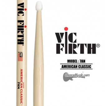 VIC FIRTH American Classic Nylon Tip Drum Sticks - 7AN