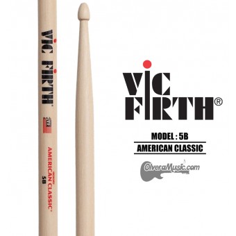 Vic Firth (5BW) American Classic Wood Tip Drumsticks
