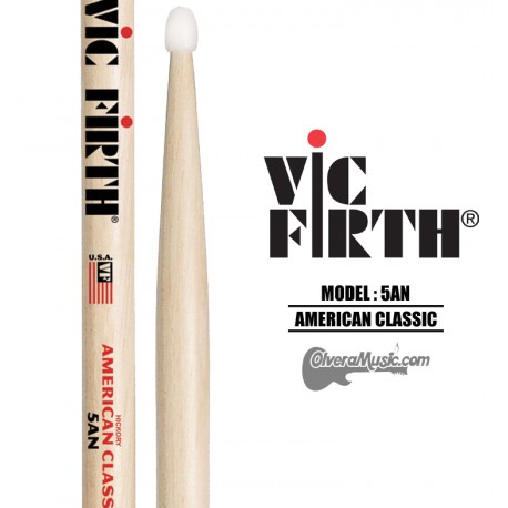 Vic Firth (5AN) American Classic Nylon Tip Drumsticks