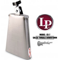 LP Salsa "Downtown" Timbale Cowbell - 7.75" Brush Steel Finish