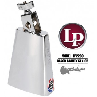 LP Black Beauty Senior Cowbell - 5.5" Mountable, Chrome Finish