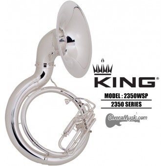KING Tuba de Metal Tono de Sibemol - Plateada