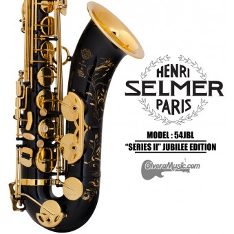 SELMER PARIS "Serie II" Edición Jubilee Saxofón Tenor Profesional - Lacquer Negro