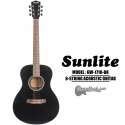 SUNLITE Full Sized Acoustic Guitar 6 String - Black