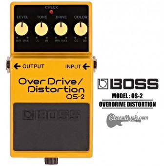 BOSS OverDrive/Distortion Pedal de Efectos para Guitarra