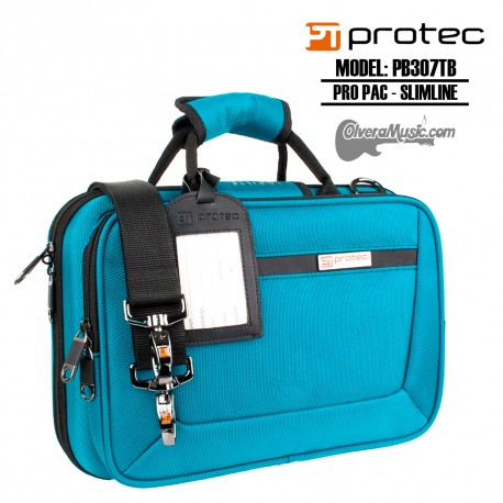 PROTEC Pro Pac Slimline Estuche p/Clarinete - Verde/Azul