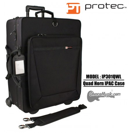 PROTEC iPac Quad Trumpet Case w/Wheels