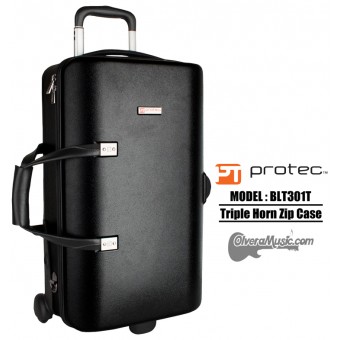 PROTEC Single/Double/Triple Horn Zip Case - Black