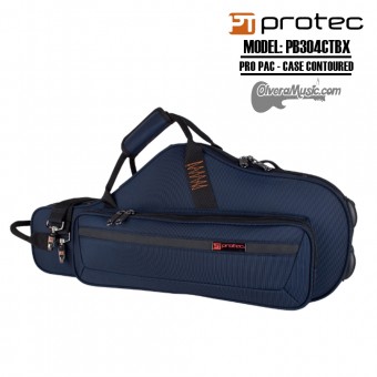 PROTEC PRO PAC Case-Contoured Alto Saxophone - Blue