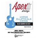 APEX "Hyper Ellipticals Cryos" Cuerdas p/Bajo Quinto - Acero