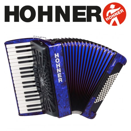 HOHNER Bravo III 72 Piano Accordion 5-Registers - Pearl Dark Blue - Olvera  Music