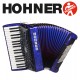 Hohner Bravo III 72 Blue Piano Accordion 5-Registers