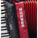 HOHNER Bravo III 72 Piano Accordion 5-Registers - Pearl Red