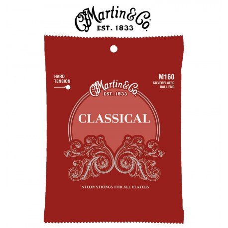 Martin (M160) Silver Plated Ball End High Tension Classical Guitar Strings