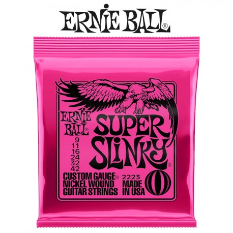 Ernie Ball (2223) Super Slinky Cuerdas Para Guitarra Electrica 