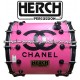 HERCH Bass Drum 22x24 Pink Channel 14-Lug