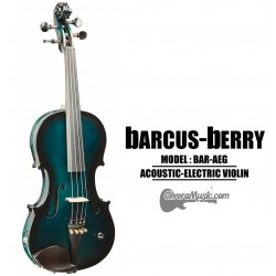 BARCUS-BERRY Vibrato AE Series Violin Outfit - Metallic Green Burst