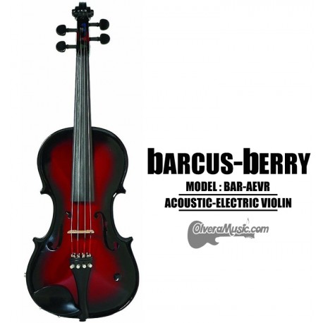 BARCUS-BERRY Vibrato AE Series Violin Outfit - Red Berry Burst