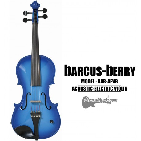 BARCUS-BERRY Vibrato AE Series Violin Outfit - Blue - Olvera Music
