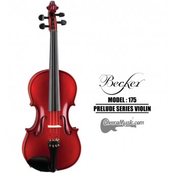 BECKER Prelude Series Red Brown Satin Violin