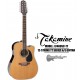TAKAMINE Serie "TT" Guitarra Electro/Acustica de 12-Cuerdas - Thermal Top