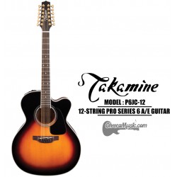 TAKAMINE Serie Pro 6 Guitarra Electro-Acustica de 12 Cuerdas