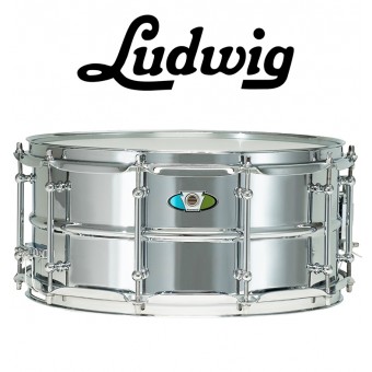 LUDWIG Supralite 14"x6.5" Steel Snare - Mirror-Polished