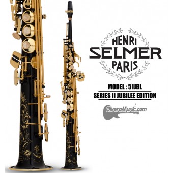 SELMER PARIS "Series II" Jubilee Edition Professional Bb Soprano Saxophone - Black Lacquer