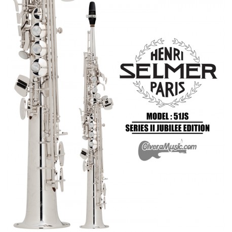 SELMER PARIS "Serie II" Edición Jubilee Saxofón Soprano Profesional Sibemol - Plateado