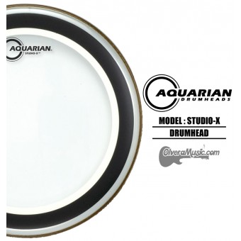 AQUARIAN Studio-X Clear Drumhead