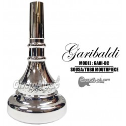 GARIBALDI Sousaphone/Tuba Double-Cup Mouthpiece - Silver-Plate Finish