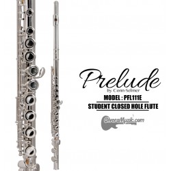 PRELUDE by Conn-Selmer Student Model Closed Hole Flute - Silver Plated