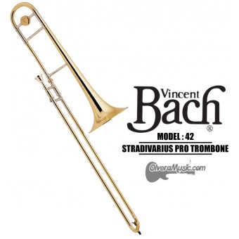 BACH Stradivarius Trombón Tenor Profesional de Vara - Lacquer