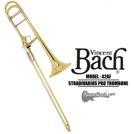 BACH Stradivarius Trombón Tenor Profesional de Vara - Lacquer