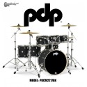 PDP "Concept Series" 7-Piece Maple Shell Pack - Satin Black Finish
