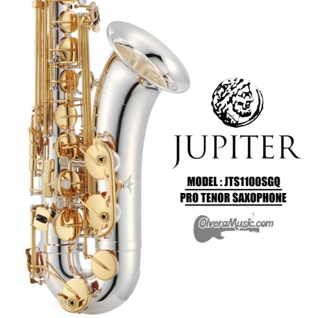 JUPITER Professional Tenor Saxophone - Silver Plated w/Lacquered Keys