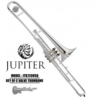 JUPITER Valve C Trombone - Silver Plate Finish