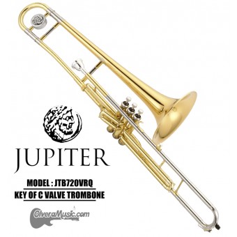 JUPITER Valve Trombone Key of C - Rose Brass Bell