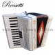 Rossetti 32-Bass Piano Accordion White (NEW)