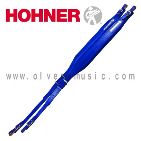 Hohner ACC7 Correas de Piel para Acordeon (Azul)