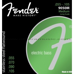FENDER Stainless Steel Flatwound Electric Bass Strings