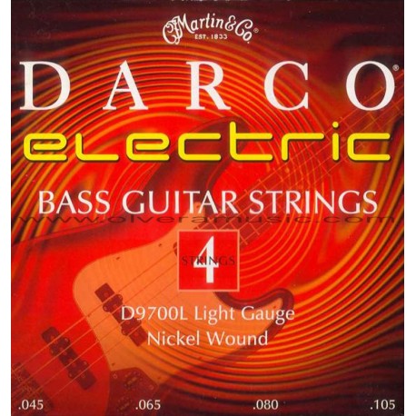 Darco by Martin (D9700L) Nickel Plated Bass Guitar Strings