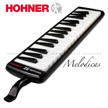 Hohner (32B) "Instructor" Melodica de Teclas Color Negro