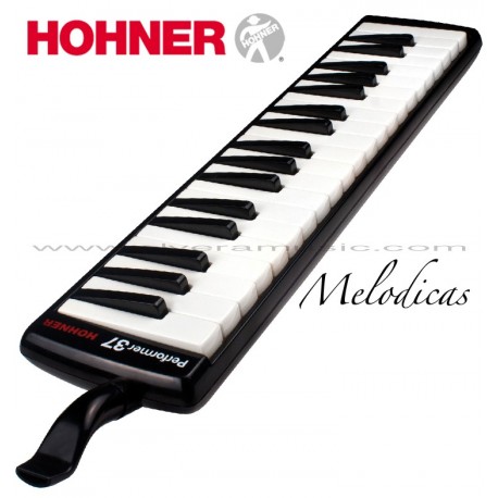Hohner (S37) "Performer" Melodica de Teclas Color Negro