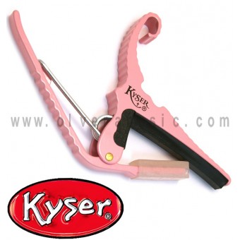 Kyser (KG6K) Quick-Change Capo Guitarra Acustica De 6 Cuerdas Color Rosa